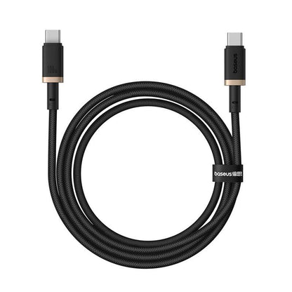 Kabl za prenos podataka i punjenje USB-C - USB-C Baseus Dura Series, 100W, 1m, Zlatni P10377803U01-00