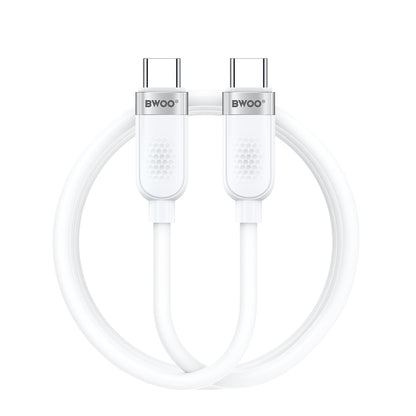 Kabl za podatke i punjenje USB-C - USB-C BWOO BO-X315C, 100W, 1m, Bel
