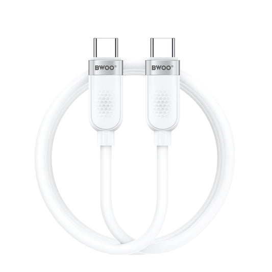 Kabl za podatke i punjenje USB-C - USB-C BWOO BO-X315C, 100W, 1m, Bel
