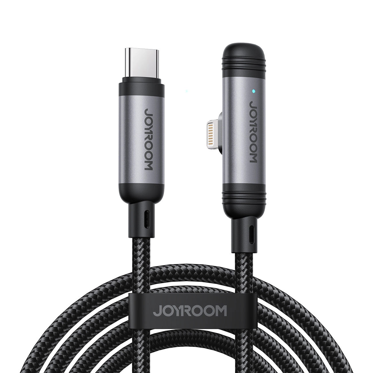 Kabl za prenos podataka i punjenje USB-C - Lightning Joyroom S-A56 EnjoyX Angled, 30W, 1.2m, Crni