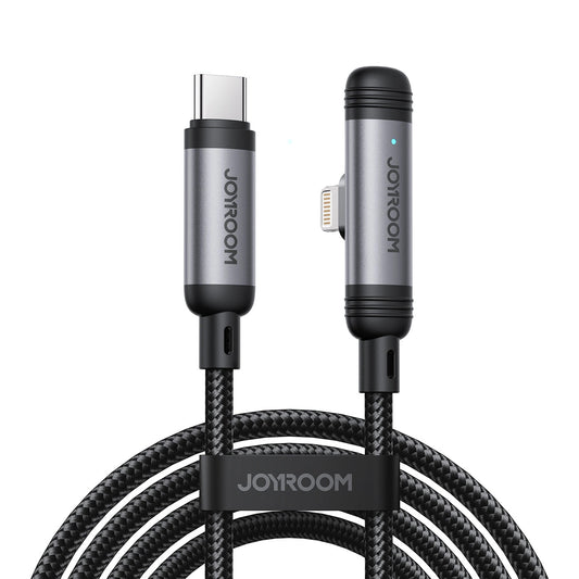 Kabl za prenos podataka i punjenje USB-C - Lightning Joyroom S-A56 EnjoyX Angled, 30W, 1.2m, Crni