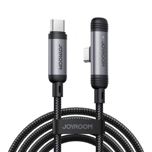 Kabl za prenos podataka i punjenje USB-C - USB-C Joyroom S-A56 EnjoyX Angled, 60W, 1.2m, Crni