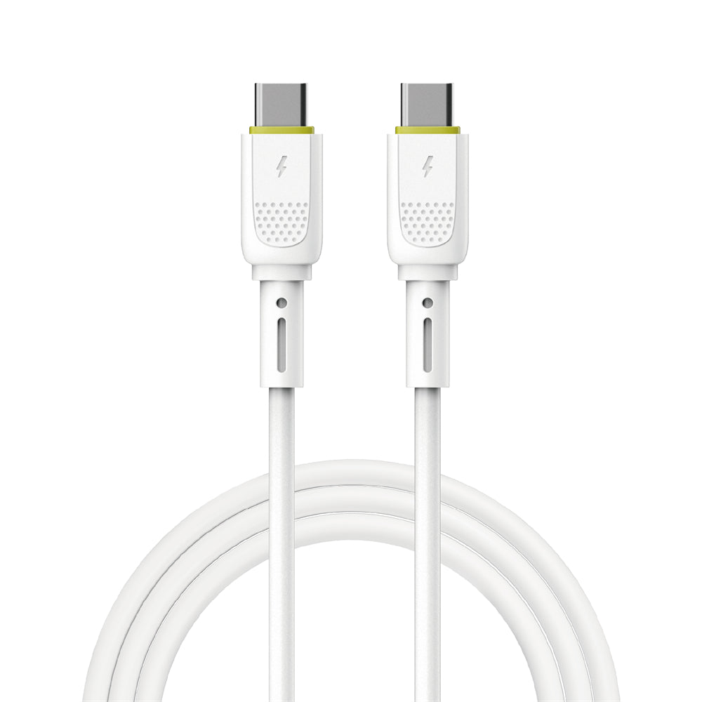 Kabl za podatke i punjenje USB-C - USB-C WiWu Wi-C034, 60W, 1.2m, Beli