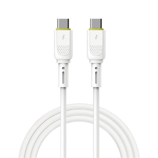 Kabl za podatke i punjenje USB-C - USB-C WiWu Wi-C034, 60W, 1.2m, Beli
