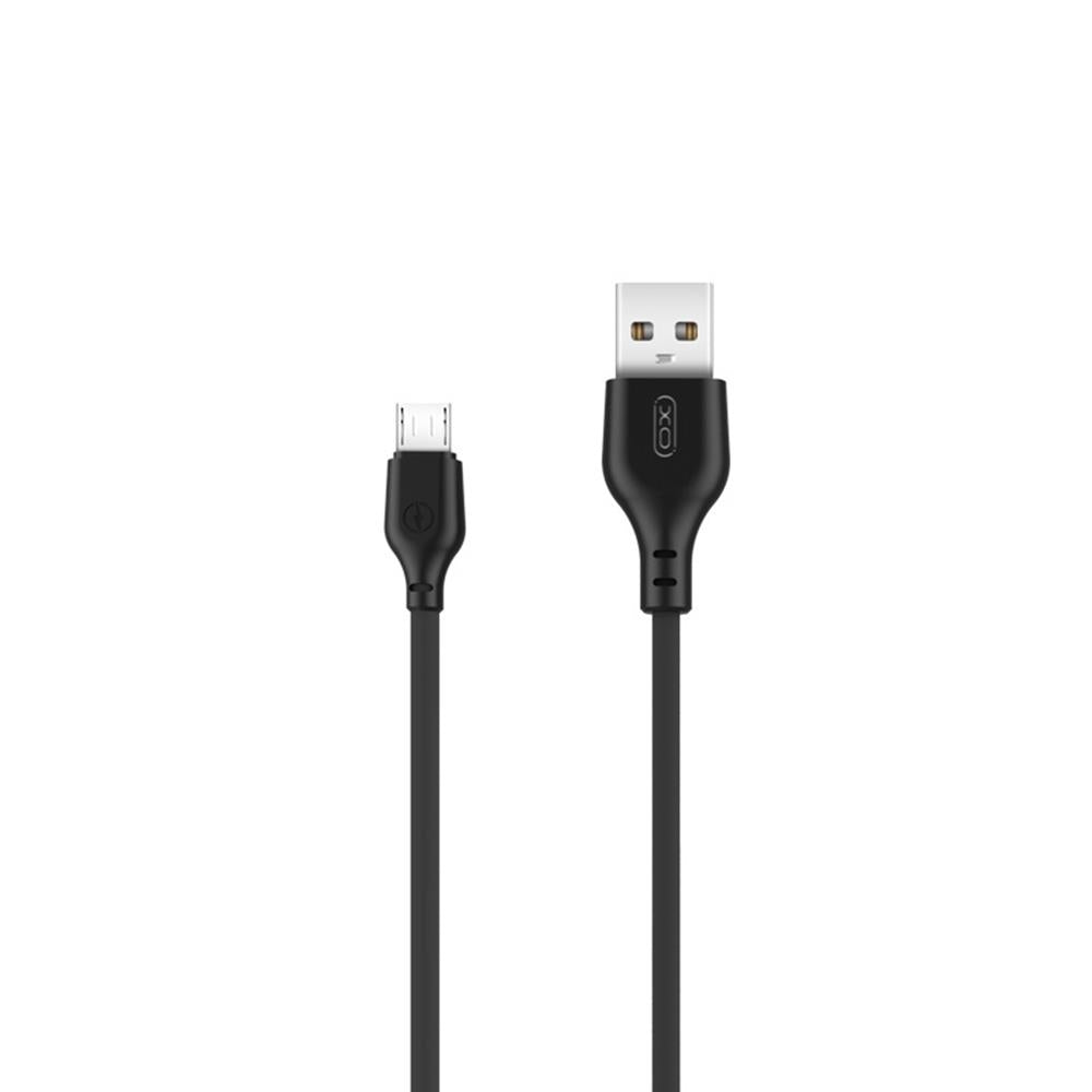 Kabl za podatke i punjenje USB-A - microUSB XO Design NB103, 18W, 1m, Crni