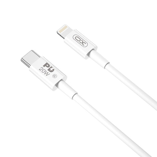Kabl za podatke i punjenje USB-C - Lightning XO Design NB-Q189B, 20W, 2m, Beli