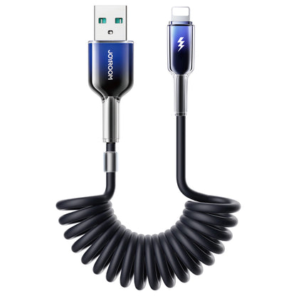 Kabl za prenos podataka i punjenje USB-A - Lightning Joyroom S-A43 Crystal, 18W, 1.5m, Crni