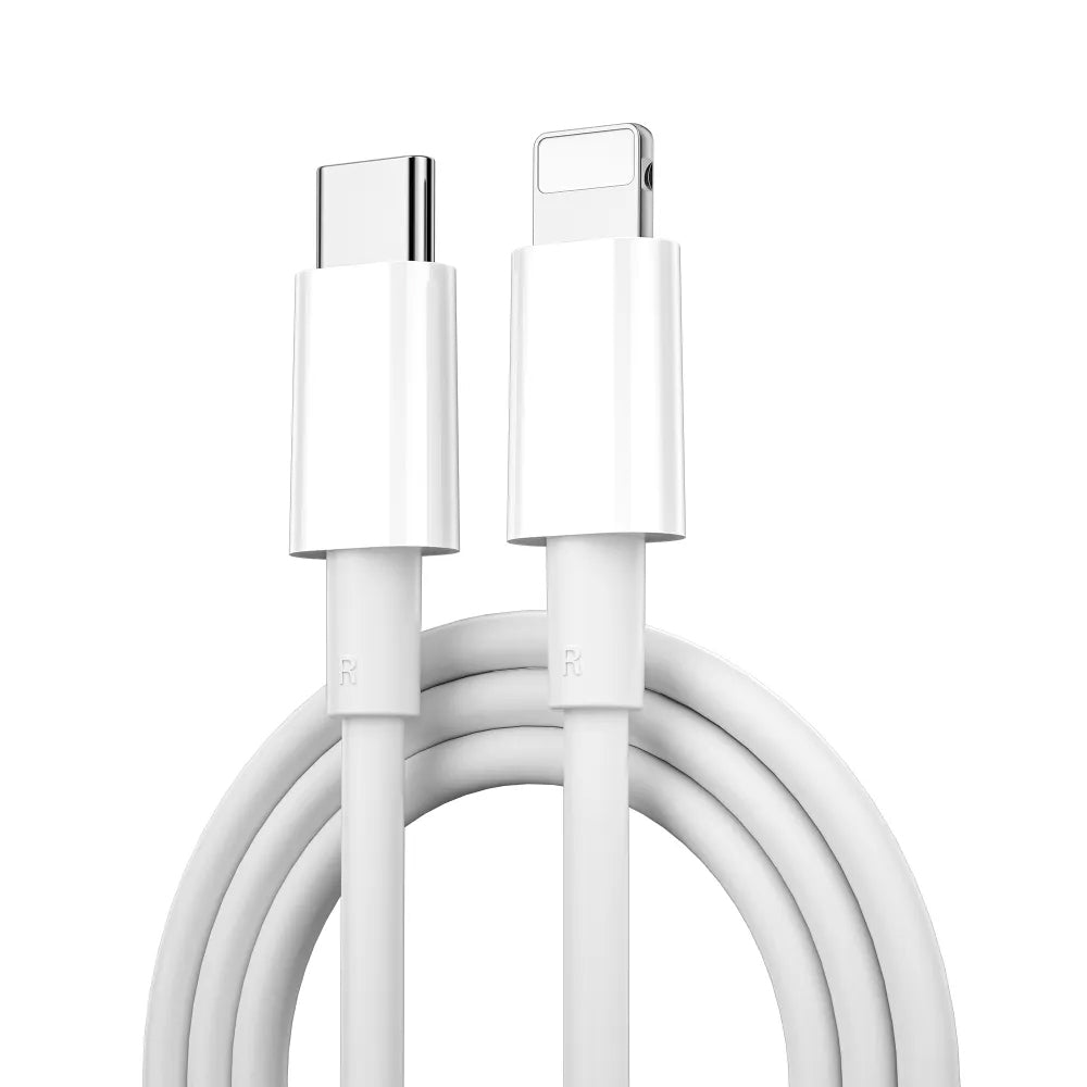 Kabl za podatke i punjenje USB-C - Lightning WiWu Wi-C008, 30W, 1.2m, Beli