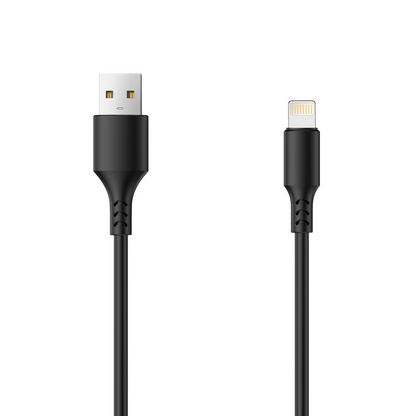 Kabl za podatke i punjenje USB-A - Lightning Setty, 18W, 1m, Crni