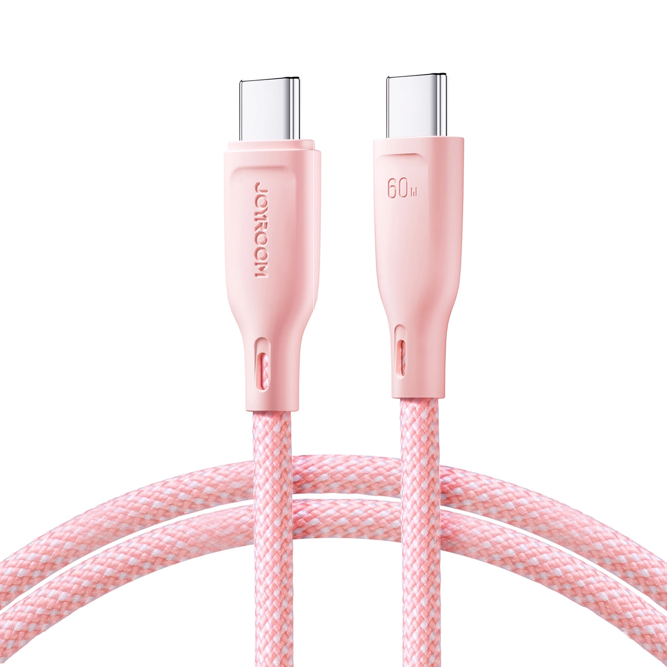 Kabl za podatke i punjenje USB-C - USB-C Joyroom S-A34, 60W, 1m, Roze
