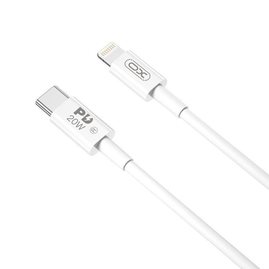 Kabl za podatke i punjenje USB-C - Lightning XO Design NB-Q189A, 20W, 1m, Bel