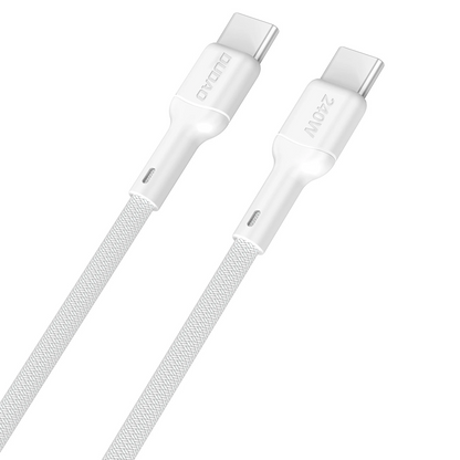 Kabl za podatke i punjenje USB-C - USB-C Dudao L9C Max, 240W, 2m, Bela