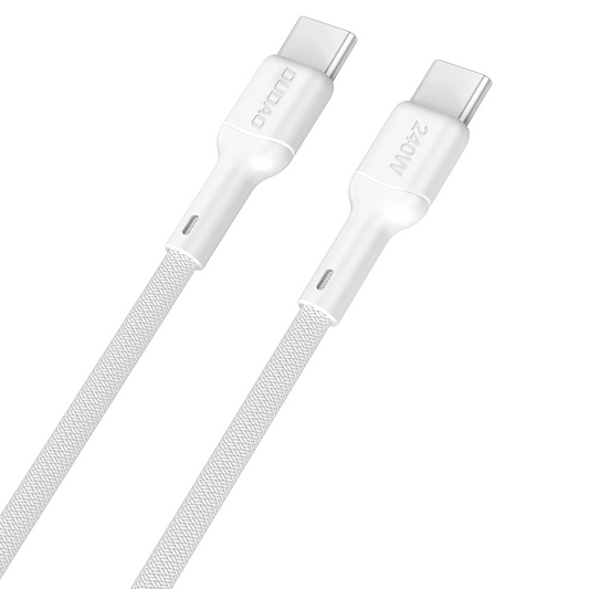 Kabl za podatke i punjenje USB-C - USB-C Dudao L9C Max, 240W, 2m, Bela