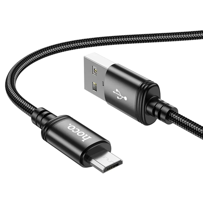 Kabl za podatke i punjenje USB-A - microUSB HOCO X89, 18W, 1m, Crni