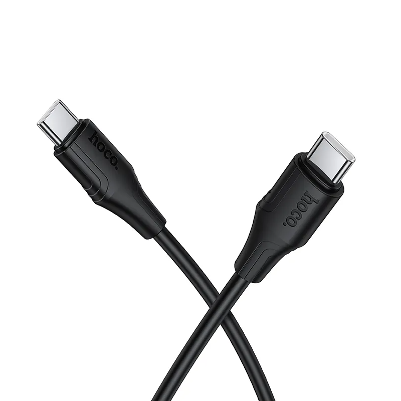 Kabl za prenos podataka i punjenje USB-C - USB-C HOCO X124, 60W, 1m, Crni