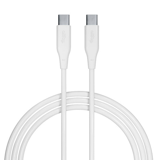 Kabl za podatke i punjenje USB-C - USB-C Allity. AUC-02, 100W, 2m, Bela