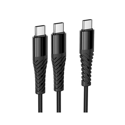 Kabl za punjenje USB-C - 2 x USB-C HOCO X123, 10W, 1m, Crni