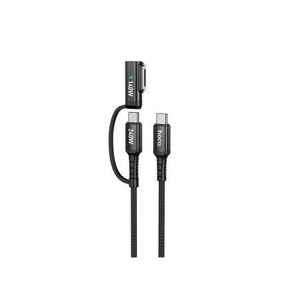 Kabl za punjenje HOCO U142, USB-C - USB-C / MagSafe 3, 240W, 1.8m, Crni