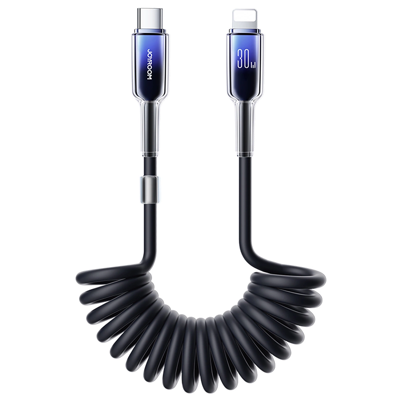 Kabl za podatke i punjenje USB-C - Lightning Joyroom S-A43 Crystal, 30W, 1.5m, Crni