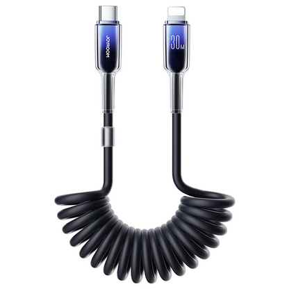 Kabl za podatke i punjenje USB-C - Lightning Joyroom S-A43 Crystal, 30W, 1.5m, Crni