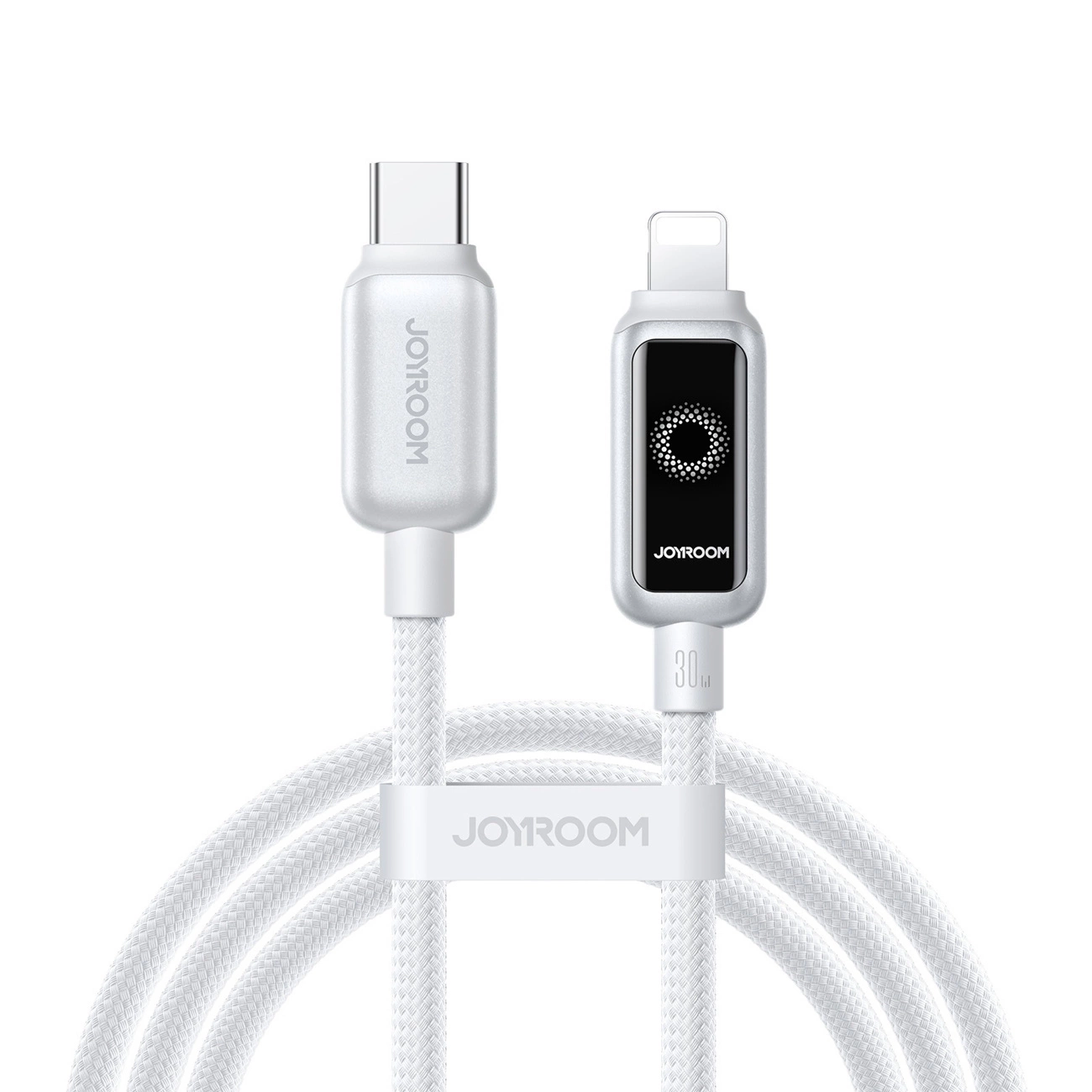 Kabl za prenos podataka i punjenje USB-C - Lightning Joyroom S-A55 StarFlight Display, 30W, 1.2m, Beli
