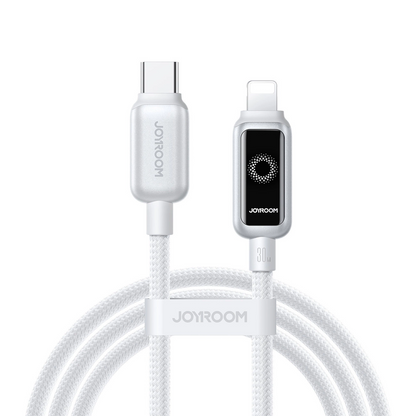 Kabl za prenos podataka i punjenje USB-C - Lightning Joyroom S-A55 StarFlight Display, 30W, 1.2m, Beli
