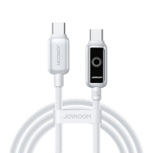 Kabl za prenos podataka i punjenje USB-C - USB-C Joyroom S-A55 StarFlight Display, 100W, 1.2m, Bel