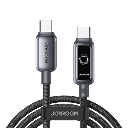 Kabl za prenos podataka i punjenje USB-C - USB-C Joyroom S-A55 StarFlight Display, 100W, 1.2m, Crni