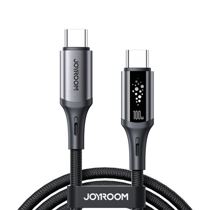 Kabl za prenos podataka i punjenje USB-C - USB-C Joyroom S-A60 StarTalk, 100W, 1.2m, Crni