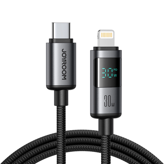 Kabl za podatke i punjenje USB-C - Lightning Joyroom S-A16 Pro Prism Display, 30W, 1.2m, Crni
