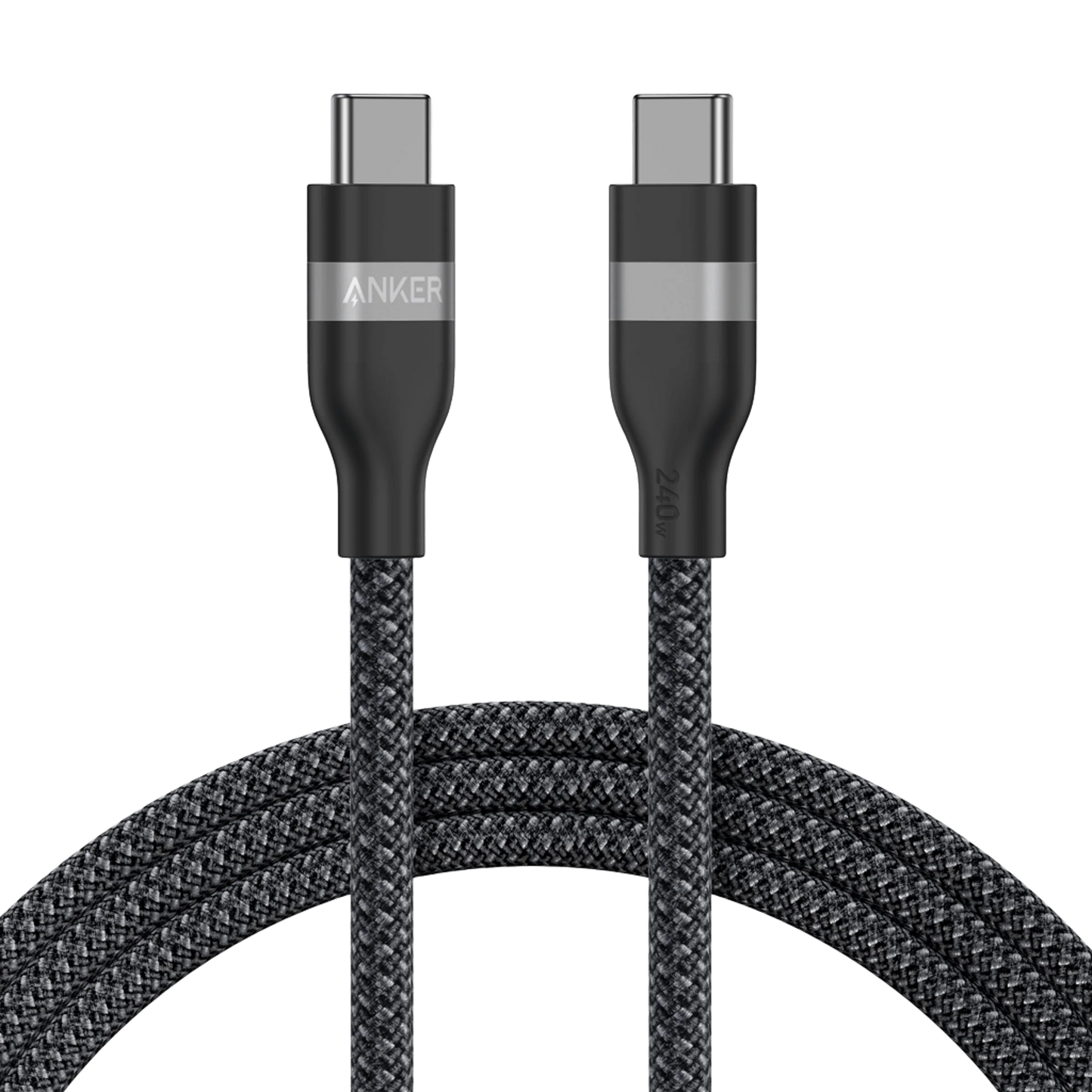 Kabl za prenos podataka i punjenje USB-C - USB-C Anker, 240W, 1.8m, Crni A82E2H12