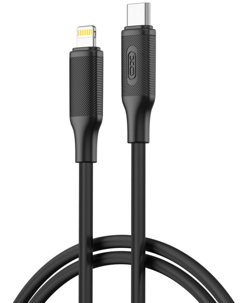 Kabl za podatke i punjenje USB-C - Lightning XO Design NB-Q265A, 27W, 1m, Crni