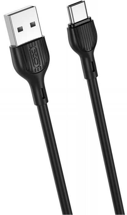 Kabl za podatke i punjenje USB-A - USB-C XO Design NB200, 10W, 1m, Crni