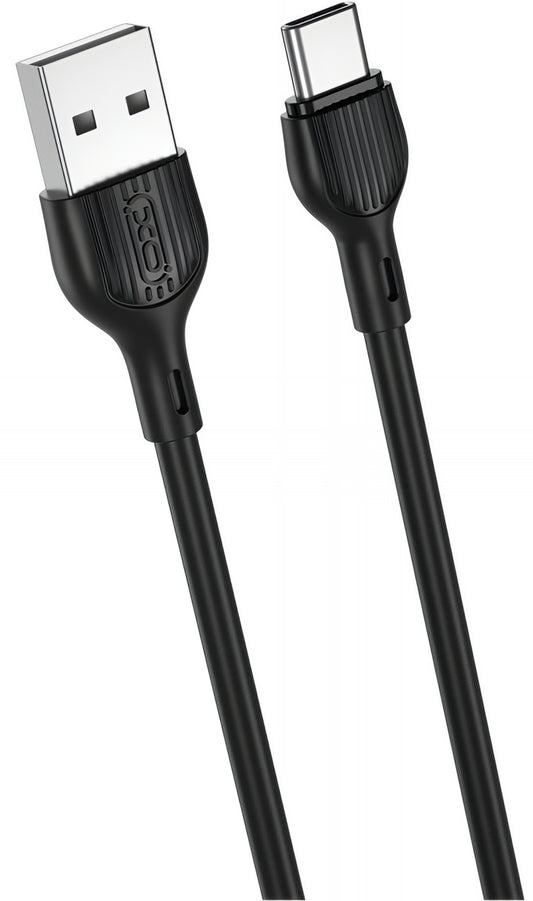 Kabl za podatke i punjenje USB-A - USB-C XO Design NB200, 10W, 1m, Crni