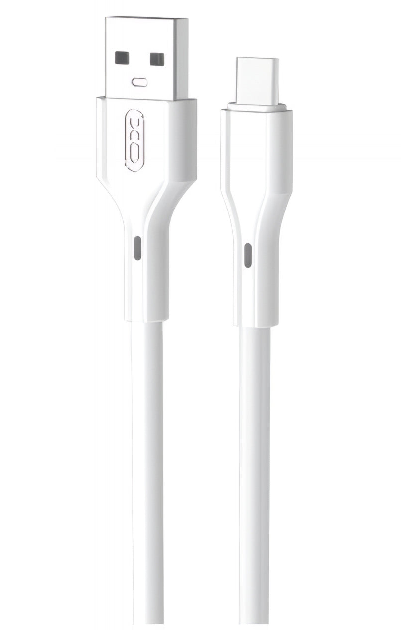 Kabl za podatke i punjenje USB-A - USB-C XO Design NB230, 18W, 1m, Bel