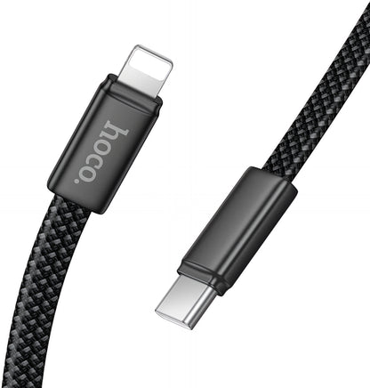Kabl za prenos podataka i punjenje USB-C - Lightning HOCO X125, 30W, 1m, Crni
