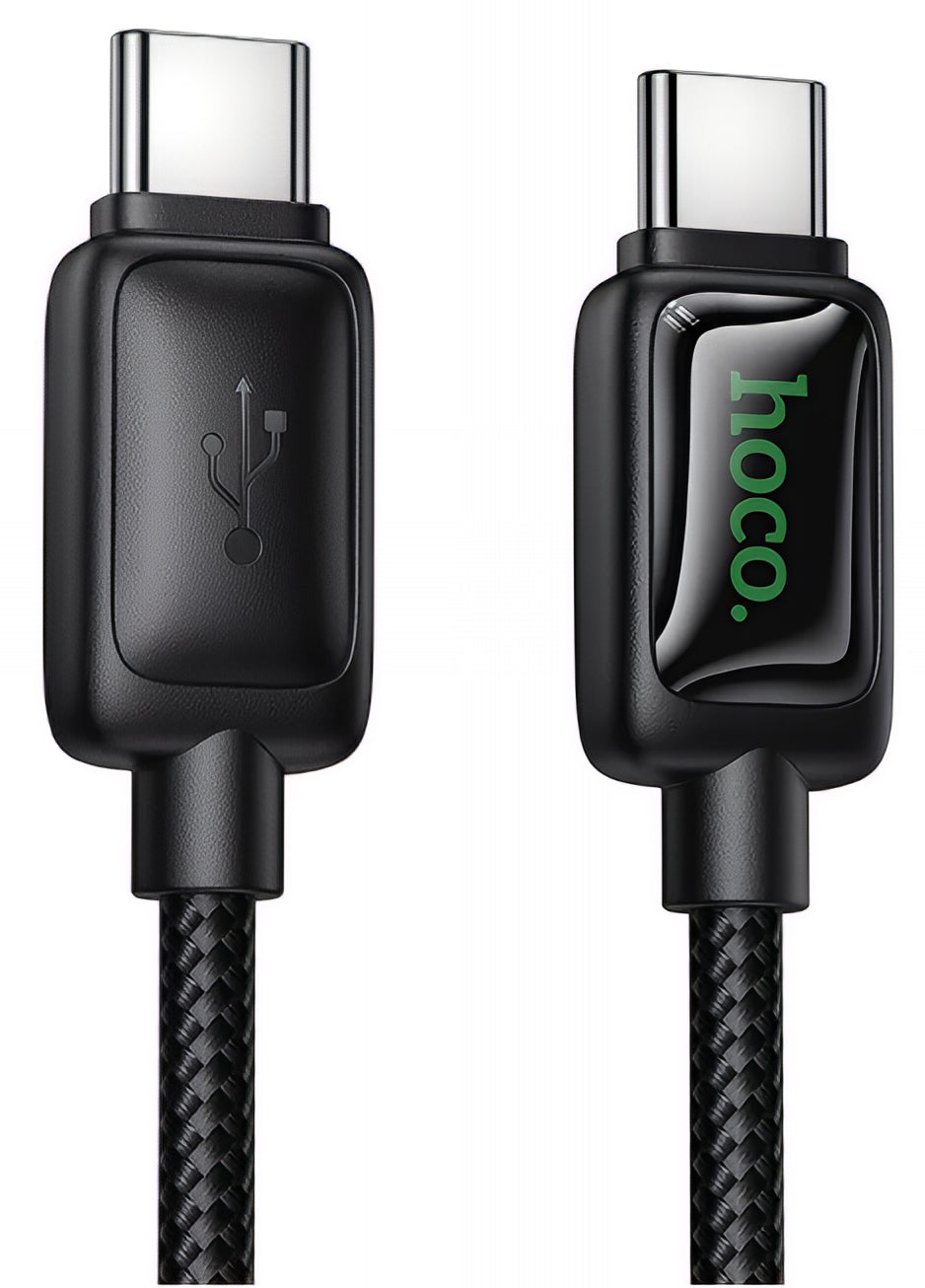 Kabl za podatke i punjenje USB-C - USB-C HOCO U146, 60W, 1.2m, Crni