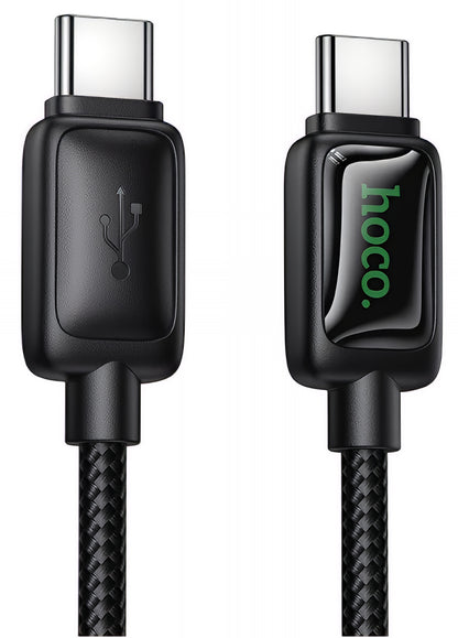 Kabl za podatke i punjenje USB-C - USB-C HOCO U146, 60W, 1.2m, Crni