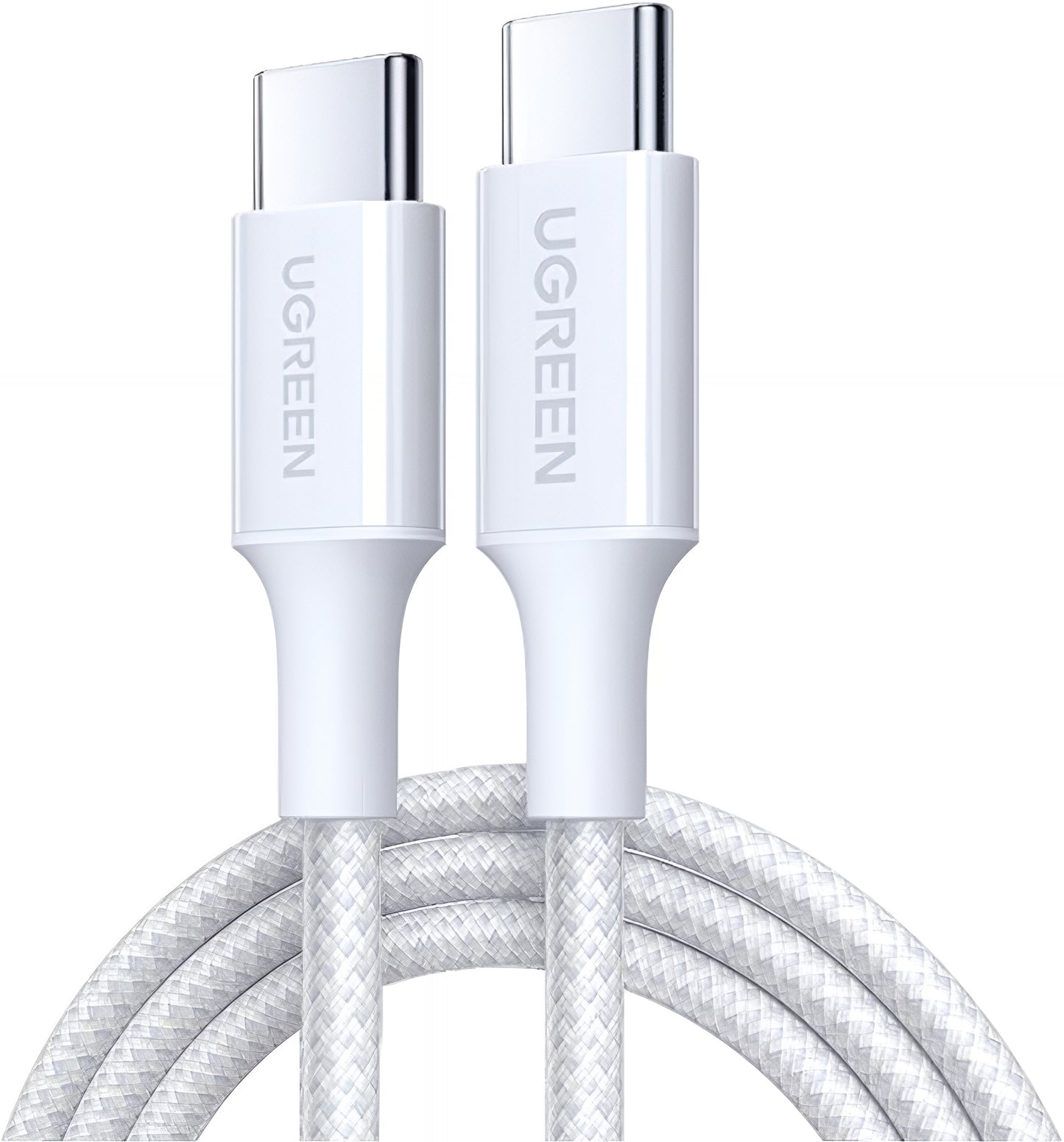 Kabl za podatke i punjenje USB-C - USB-C UGREEN L501, 60W, 2m, Bela