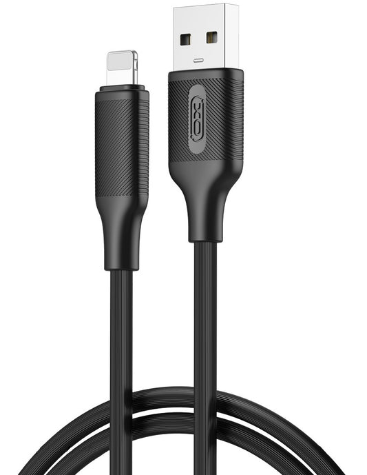 Kabl za podatke i punjenje USB-A - Lightning XO Design NB265, 18W, 1m, Crni