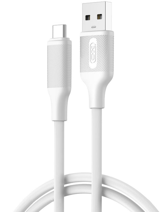Kabl za podatke i punjenje USB-A - USB-C XO Design NB265, 18W, 1m, Bela