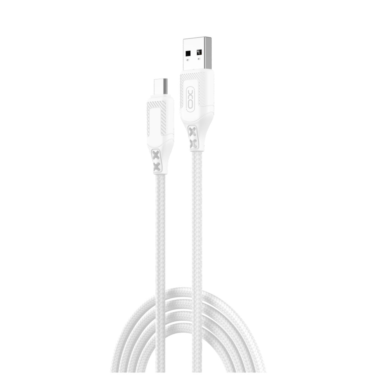 Kabl za podatke i punjenje USB-A - microUSB XO Design NB235, 18W, 1m, Bela