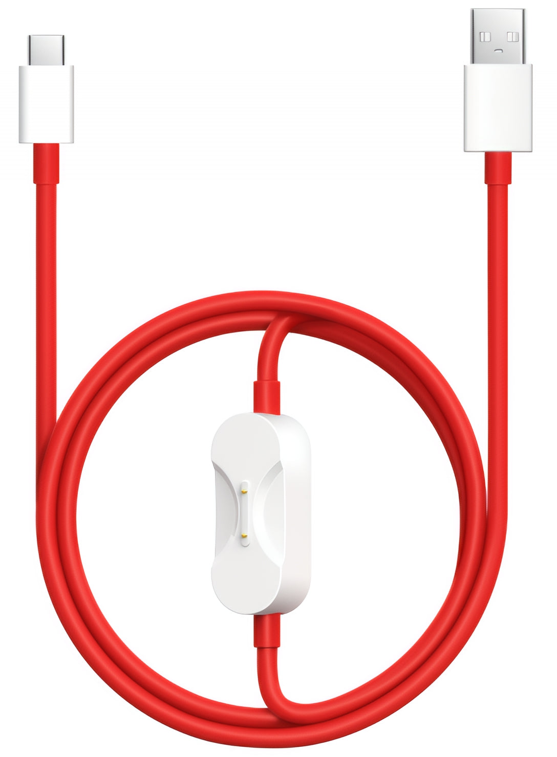 Kabl za prenos podataka i punjenje USB-A - USB-C / Pogo Pin OnePlus DL162, 80W, 1.2m, Crveni 5461100665