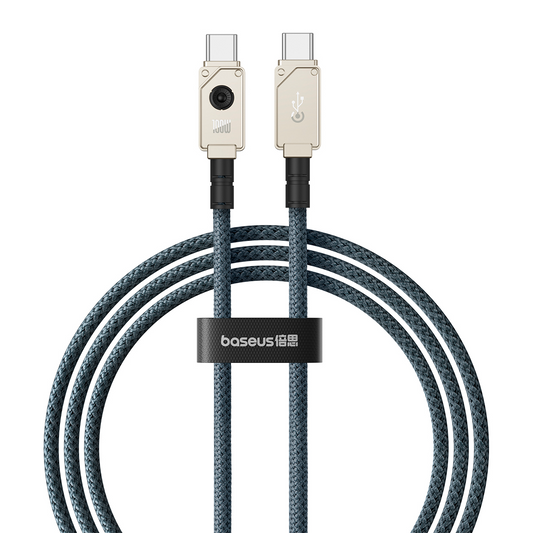 Kabl za prenos podataka i punjenje USB-C - USB-C Baseus Unbreakable, 100W, 2m, Beli P10355800221-01