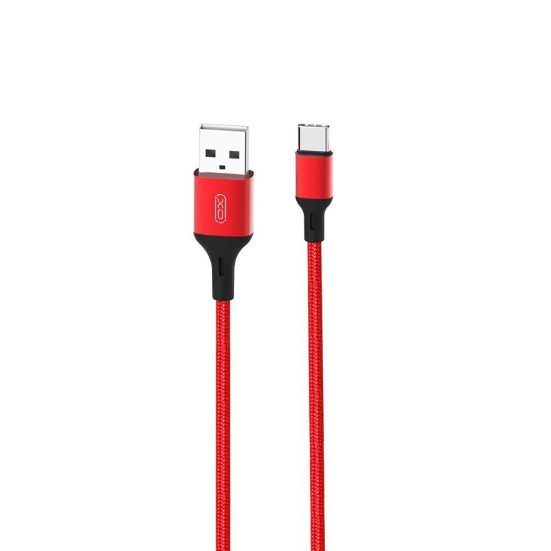 Kabl za podatke i punjenje USB-A - USB-C XO Design NB143, 18W, 2m, Crveni