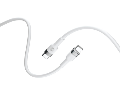 Kabl za podatke i punjenje USB-C - USB-C Forever Flexible, 100W, 2m, Bela