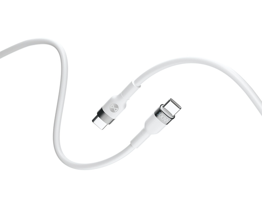 Kabl za podatke i punjenje USB-C - USB-C Forever Flexible, 100W, 2m, Bela