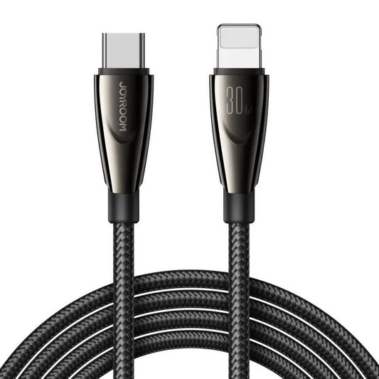 Kabl za prenos podataka i punjenje USB-C - Lightning Joyroom S-A31, 30W, 1.2m, Crni