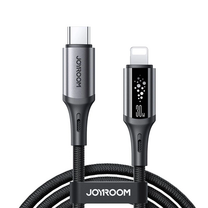 Kabl za podatke i punjenje USB-C - Lightning Joyroom S-A60 StarTalk, 30W, 1.2m, Crni