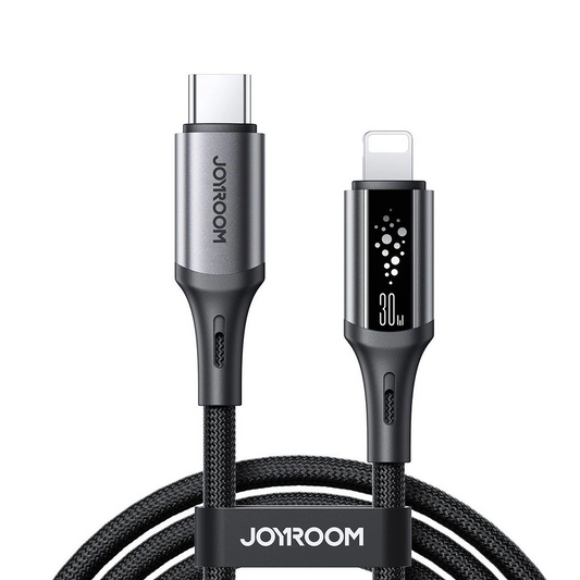 Kabl za podatke i punjenje USB-C - Lightning Joyroom S-A60 StarTalk, 30W, 1.2m, Crni